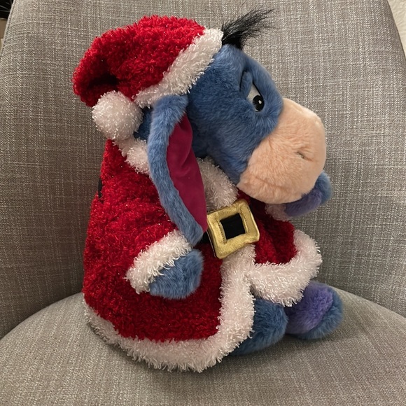 Santa Eeyore Plush - Picture 2 of 5